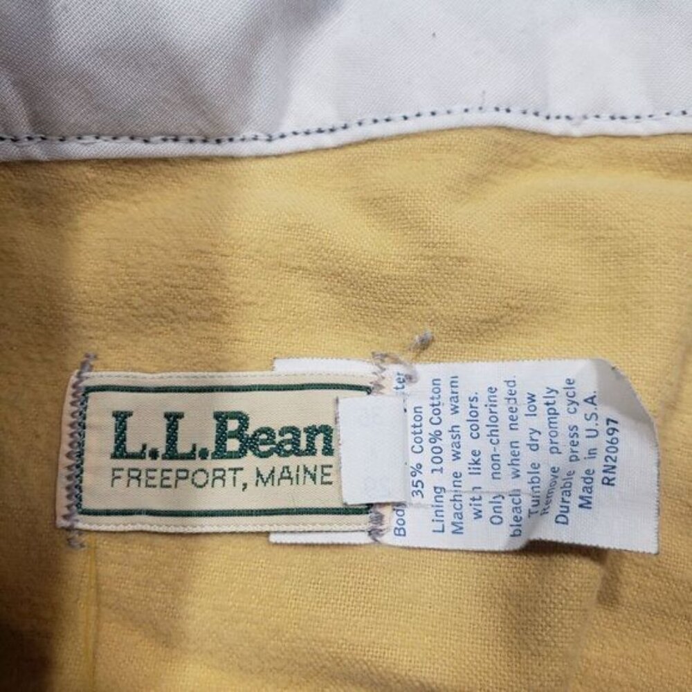 Vintage LL Bean Pants Mens 36x29 Blue Fleece Lined Freeport Maine - Picture 6 of 12